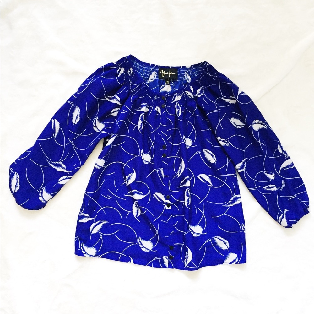 !SOLD! ANTHROPOLOGIE Yumi Kim Feather Blouse Top